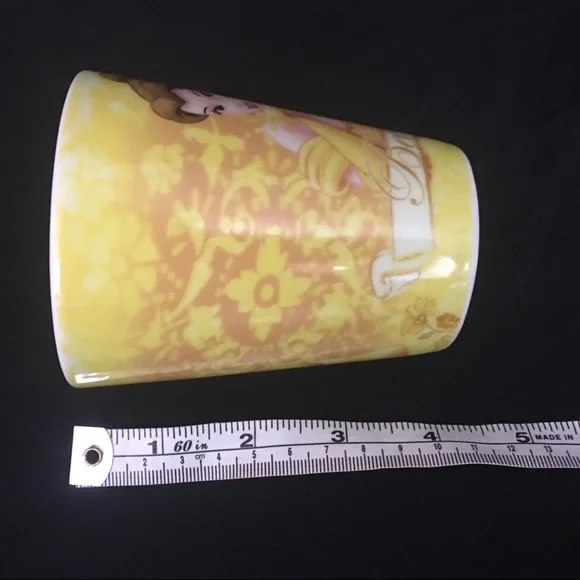 Disney Beauty & the Beast Mug Princess BELLE Coffee Cup Tea 10 oz Yellow Gown - Picture 13 of 14